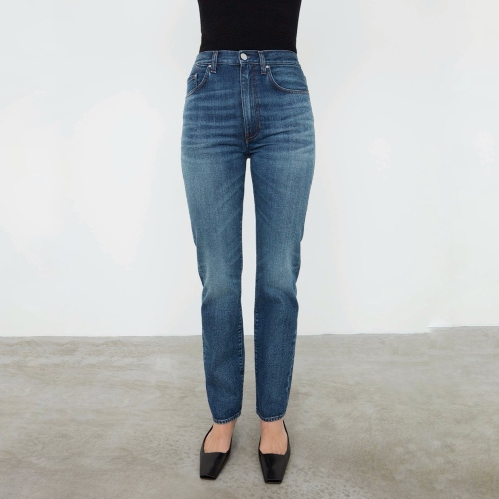 NWT Toteme Regular fit denim dark vintage wash Classic Blue Women's Jeans